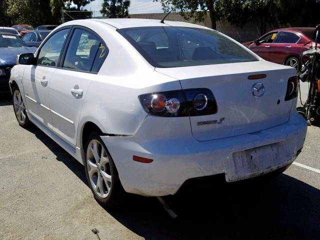 JM1BK324981180217 - 2008 MAZDA 3 S WHITE photo 3