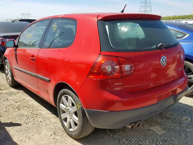 WVWAA71K98W065514 - 2008 VOLKSWAGEN RABBIT RED photo 3