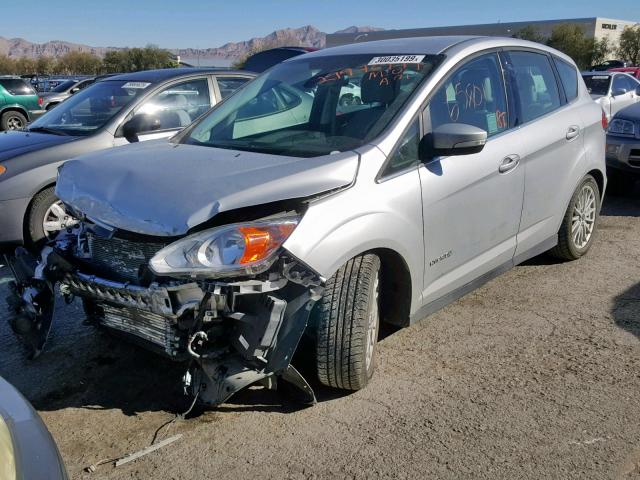 1FADP5BU1DL549257 - 2013 FORD C-MAX SEL SILVER photo 2