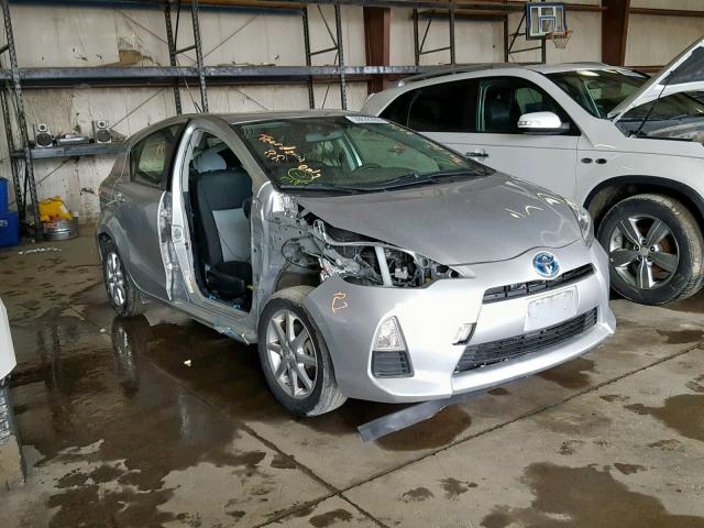 JTDKDTB32E1567222 - 2014 TOYOTA PRIUS C SILVER photo 1