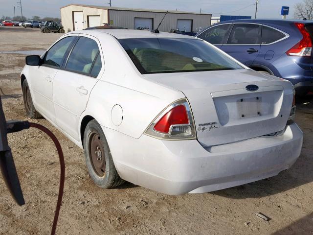 3FAHP06Z27R259402 - 2007 FORD FUSION S WHITE photo 3