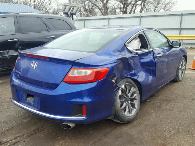 1HGCT1B34EA010194 - 2014 HONDA ACCORD LX- BLUE photo 4