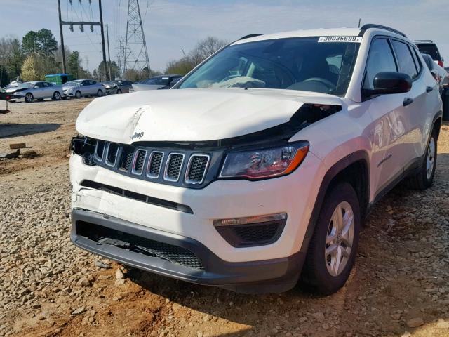 3C4NJCAB4JT411278 - 2018 JEEP COMPASS SP 白色 照片 2