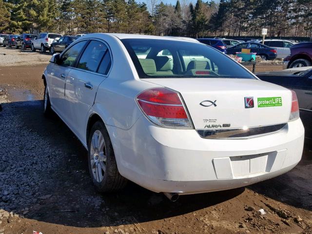 1G8ZV57B99F237829 - 2009 SATURN AURA XR WHITE photo 3