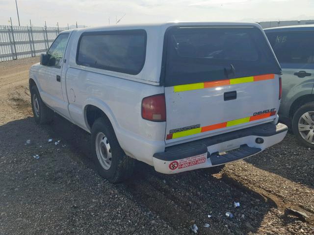 1GTDT14W6Y8313922 - 2000 GMC SONOMA WHITE photo 3