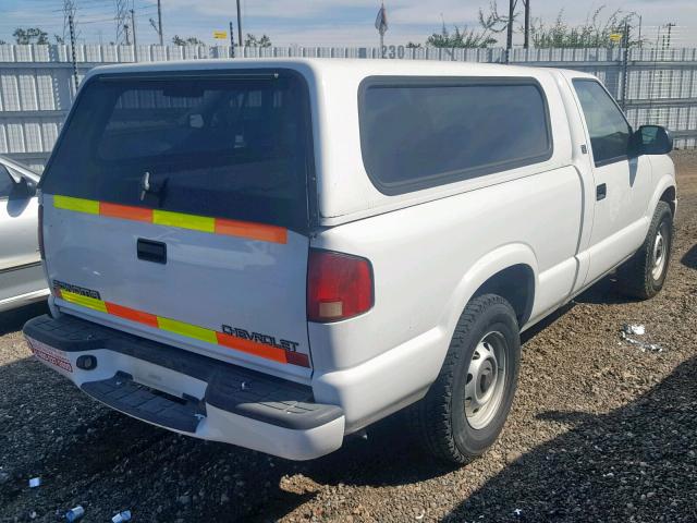 1GTDT14W6Y8313922 - 2000 GMC SONOMA WHITE photo 4