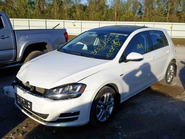 3VW2A7AU5FM018335 - 2015 VOLKSWAGEN GOLF TDI WHITE photo 2