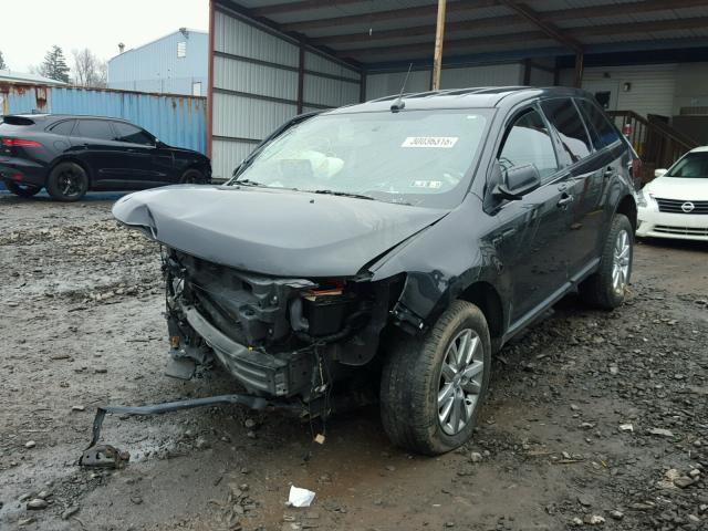 2FMDK3JC3CBA62545 - 2012 FORD EDGE SEL BLACK photo 2