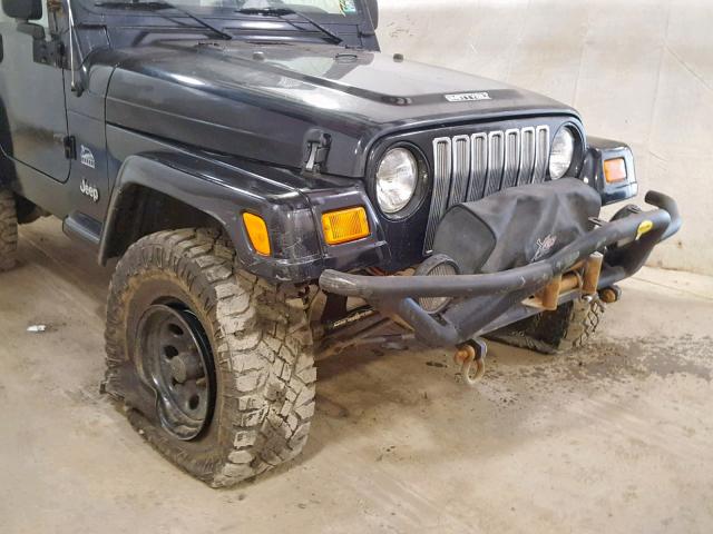 1J4FA59S73P303310 - 2003 JEEP WRANGLER / BLACK photo 9