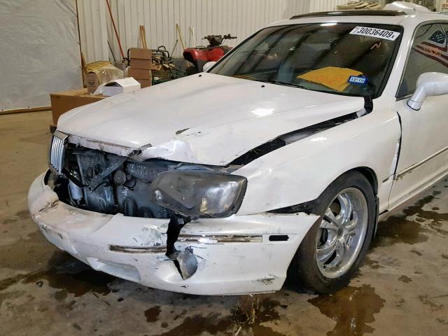 KMHFU45E42A198603 - 2002 HYUNDAI XG 350 WHITE photo 9