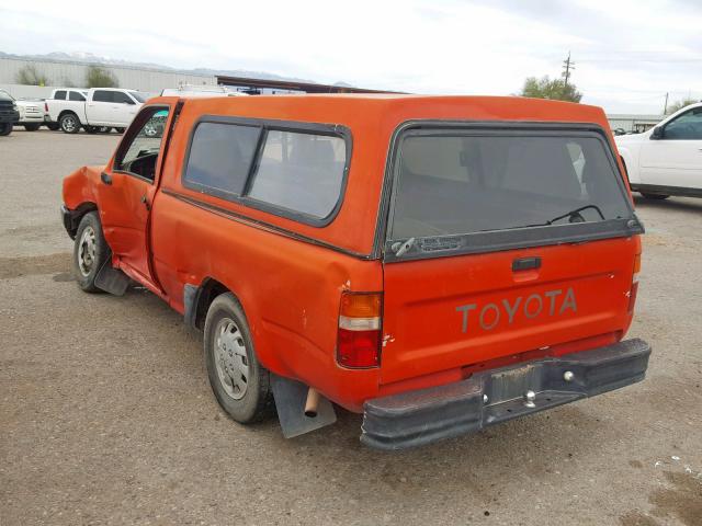 4TARN81A9PZ055482 - 1993 TOYOTA PICKUP 1/2 ORANGE photo 3