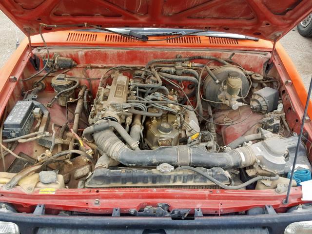 4TARN81A9PZ055482 - 1993 TOYOTA PICKUP 1/2 ORANGE photo 7