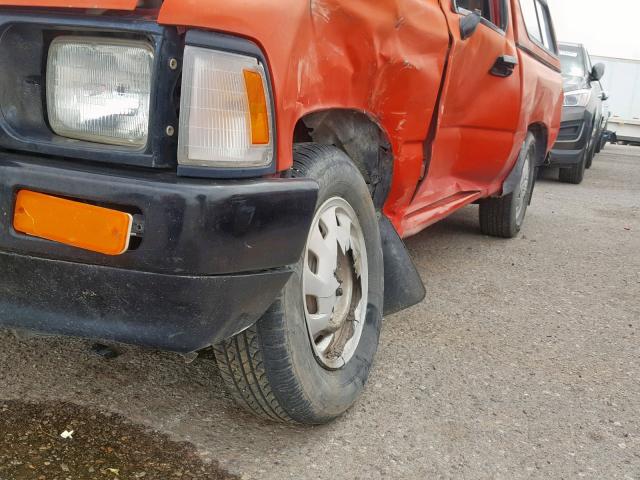 4TARN81A9PZ055482 - 1993 TOYOTA PICKUP 1/2 ORANGE photo 9