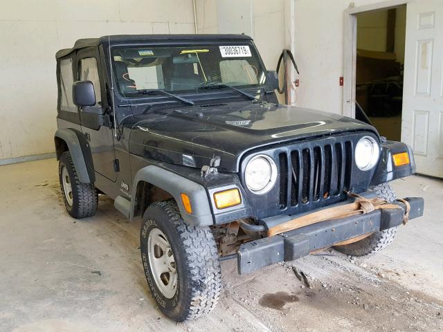 1J4FA29S56P704745 - 2006 JEEP WRANGLER / BLACK photo 1