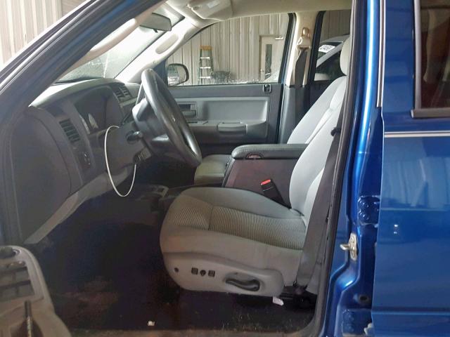 1D7RW3GP5BS672627 - 2011 DODGE DAKOTA SLT BLUE photo 5