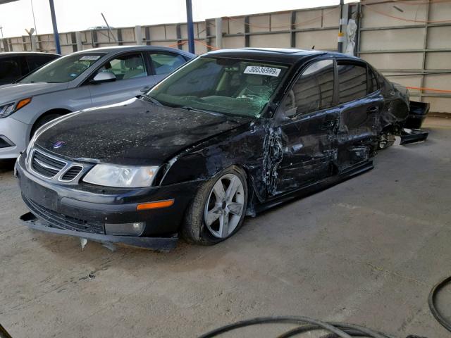 YS3FH410161134829 - 2006 SAAB 9-3 BLACK photo 2