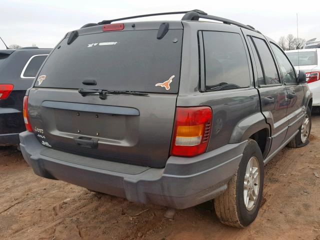 1J4GW48S04C338345 - 2004 JEEP GRAND CHER GRAY photo 4