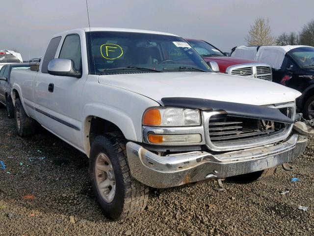 1GTEK19T02E201664 - 2002 GMC NEW SIERRA WHITE photo 1