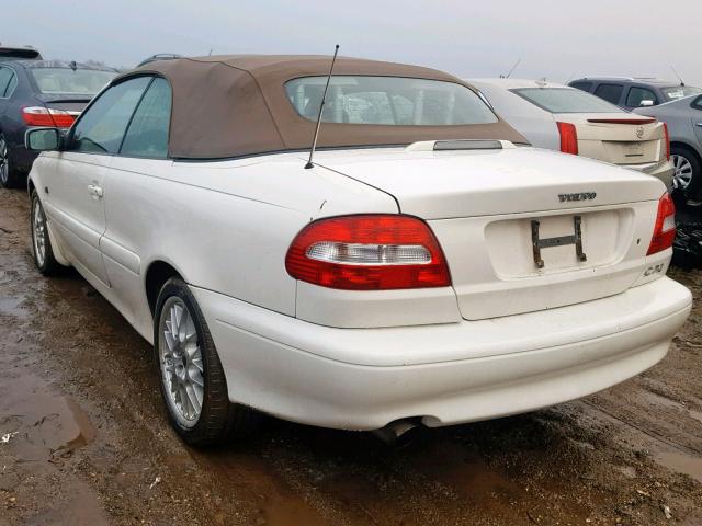 YV1NC62D74J041848 - 2004 VOLVO C70 HPT WHITE photo 3