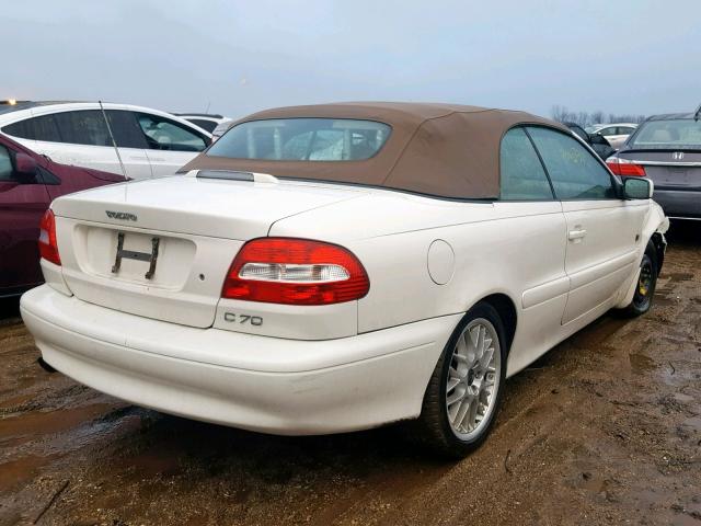 YV1NC62D74J041848 - 2004 VOLVO C70 HPT WHITE photo 4