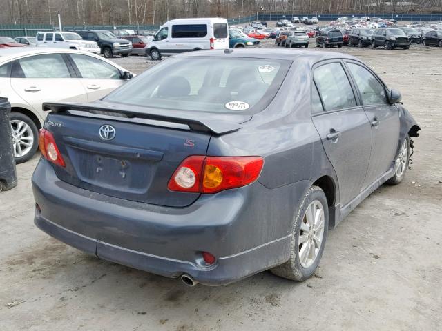 2T1BU4EE3AC494306 - 2010 TOYOTA COROLLA BA GRAY photo 4