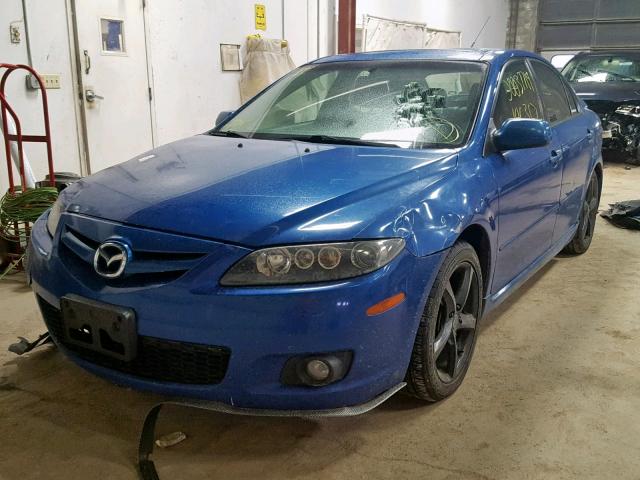 1YVHP84D765M00072 - 2006 MAZDA 6 S BLUE photo 2