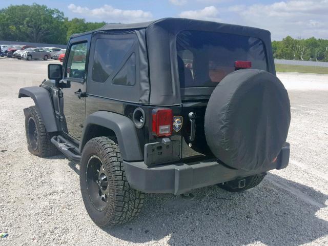 1C4AJWAG1FL710550 - 2015 JEEP WRANGLER S 黑色 照片 3