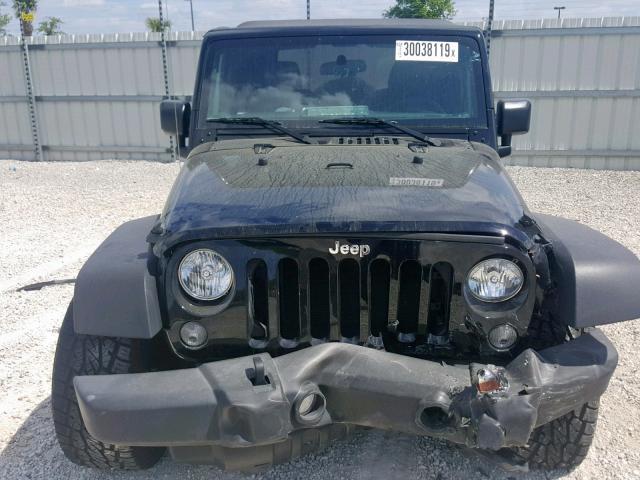 1C4AJWAG1FL710550 - 2015 JEEP WRANGLER S 黑色 照片 9