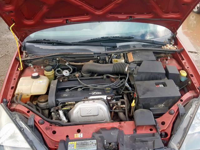 3FAFP37383R145238 - 2003 FORD FOCUS ZX5 RED photo 7