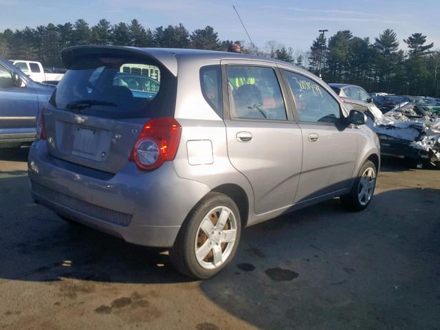 KL1TG6DE2BB190531 - 2011 CHEVROLET AVEO LT GRAY photo 4