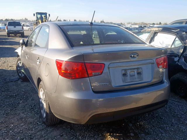 KNAFU4A21C5630863 - 2012 KIA FORTE EX GRAY photo 3