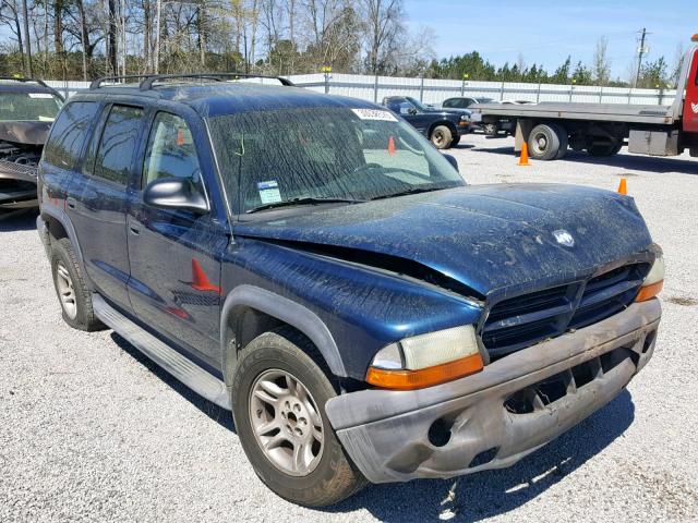 1D4HR38N53F515221 - 2003 DODGE DURANGO SP BLUE photo 1