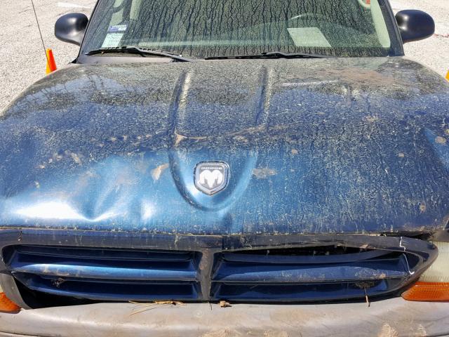 1D4HR38N53F515221 - 2003 DODGE DURANGO SP BLUE photo 7