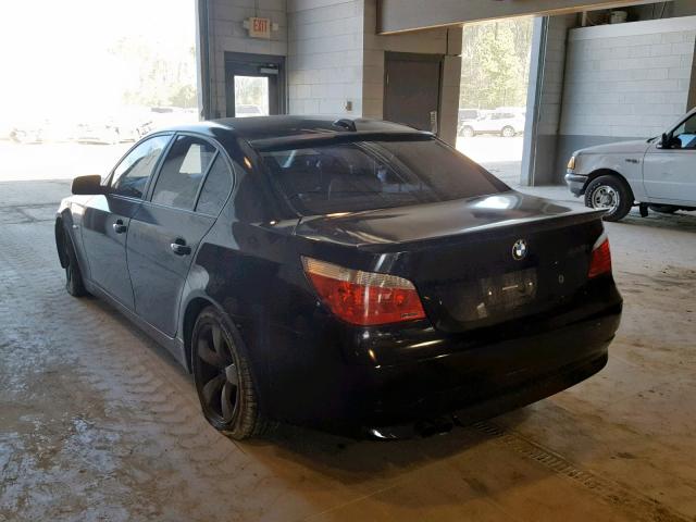 WBANE53597CY06551 - 2007 BMW 525 I BLACK photo 3