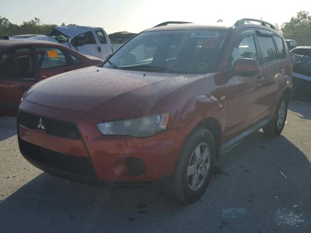 JA4AS2AW8AZ001840 - 2010 MITSUBISHI OUTLANDER RED photo 2