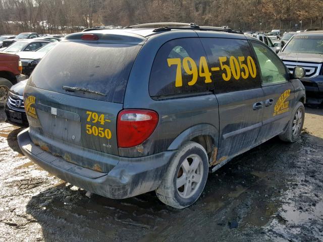 1D4GP45R67B107659 - 2007 DODGE CARAVAN SX GREEN photo 4