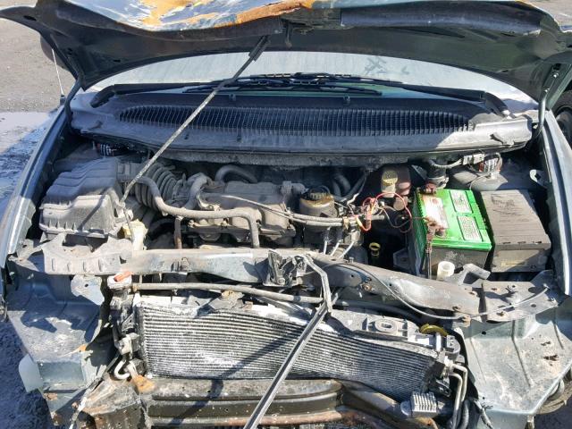 1D4GP45R67B107659 - 2007 DODGE CARAVAN SX GREEN photo 7