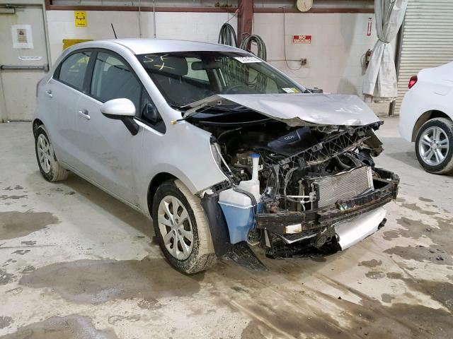 KNADN5A34D6179989 - 2013 KIA RIO EX SILVER photo 1