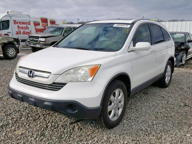 JHLRE48727C036866 - 2007 HONDA CR-V EXL WHITE photo 2