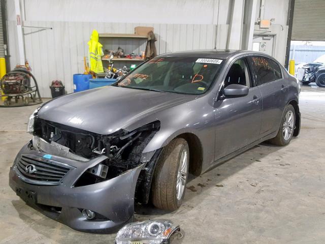 JN1CV6AR0DM769792 - 2013 INFINITI G37 GRAY photo 2