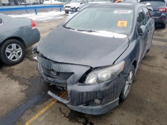 2T1BU40E79C005490 - 2009 TOYOTA COROLLA BASE  photo 2