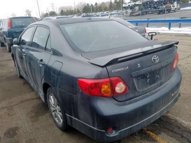 2T1BU40E79C005490 - 2009 TOYOTA COROLLA BASE  photo 3