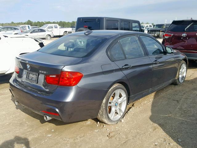 WBA3B9G57FNR95012 - 2015 BMW 335 XI GRAY photo 4