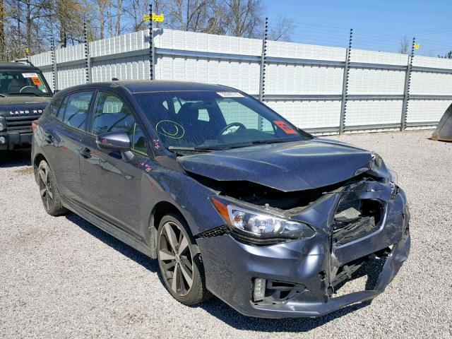 4S3GTAK6XH1714639 - 2017 SUBARU IMPREZA SP BLUE photo 1