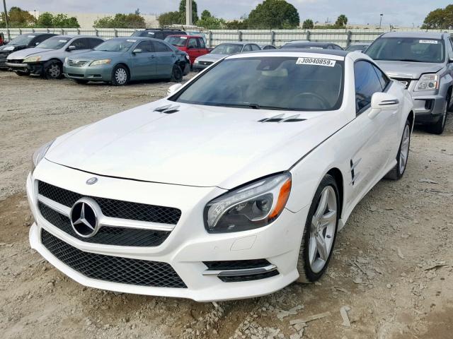 WDDJK6FA9GF038129 - 2016 MERCEDES-BENZ SL 400 WHITE photo 2