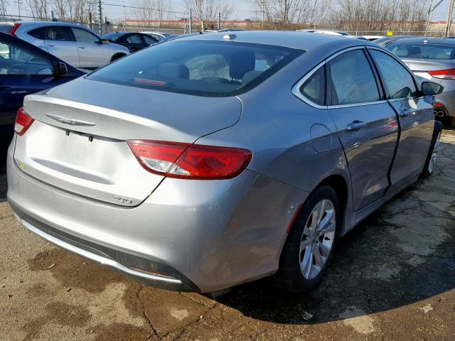 1C3CCCABXFN694847 - 2015 CHRYSLER 200 LIMITE SILVER photo 4