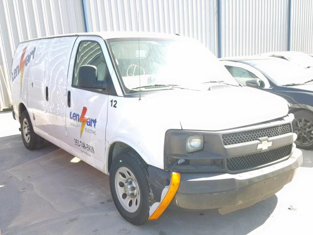 1GCSGAFXXD1141107 - 2013 CHEVROLET EXPRESS G1 WHITE photo 1