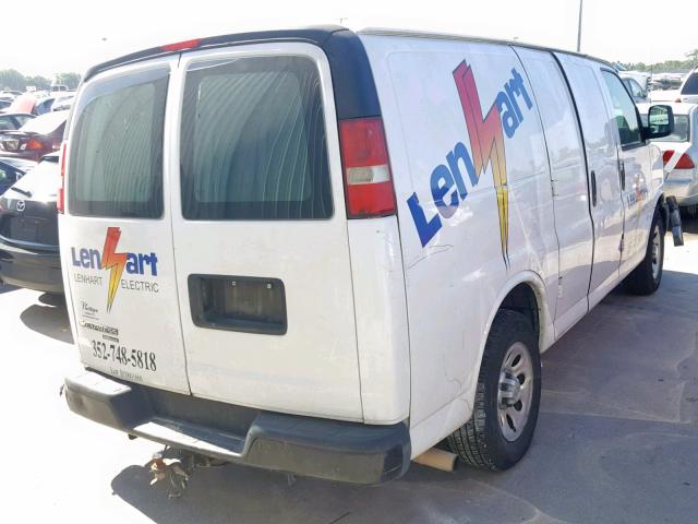 1GCSGAFXXD1141107 - 2013 CHEVROLET EXPRESS G1 WHITE photo 4