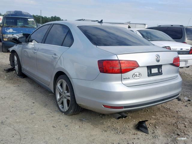 3VW5S7AJ8FM257202 - 2015 VOLKSWAGEN JETTA GLI SILVER photo 3