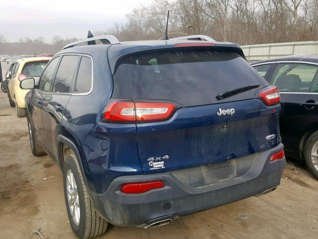 1C4PJMCX0JD517336 - 2018 JEEP CHEROKEE L BLUE photo 3